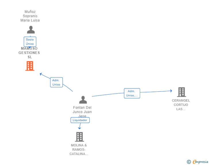 Vinculaciones societarias de MAMUSO GESTIONES SL