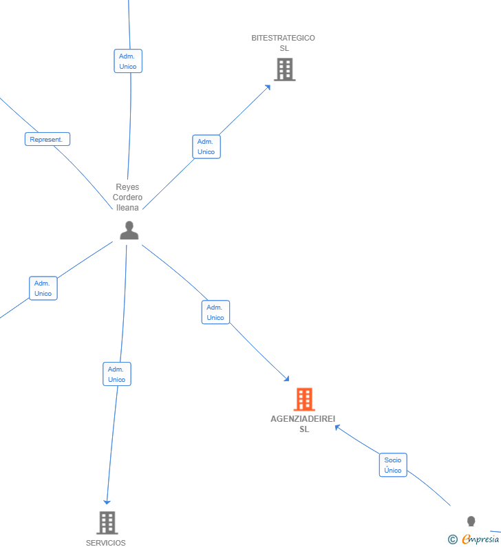 Vinculaciones societarias de AGENZIADEIREI SL