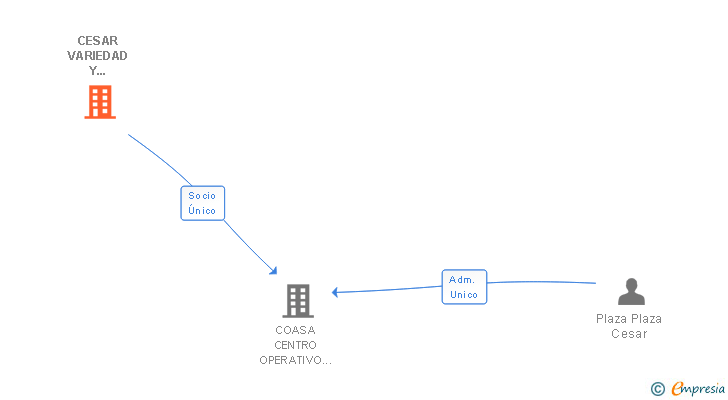 Vinculaciones societarias de CESAR VARIEDAD Y SEGURIDAD 2000 SL