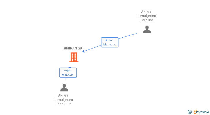 Vinculaciones societarias de AMIRAN SA