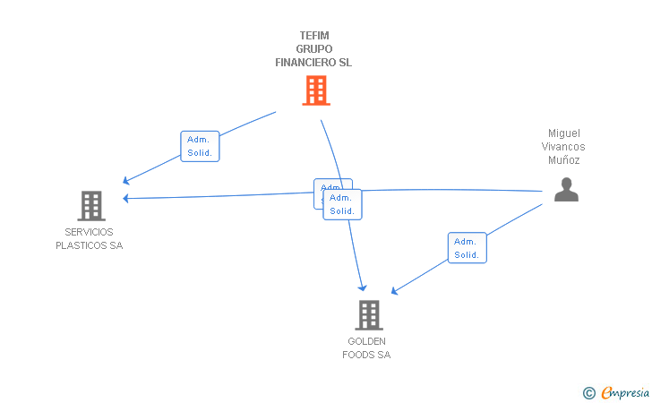 Vinculaciones societarias de TEFIM GRUPO FINANCIERO SL