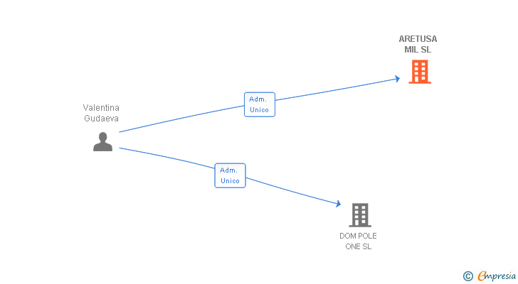 Vinculaciones societarias de ARETUSA MIL SL