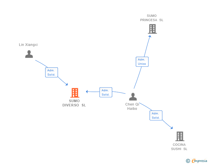 Vinculaciones societarias de SUMO DIVERSO SL