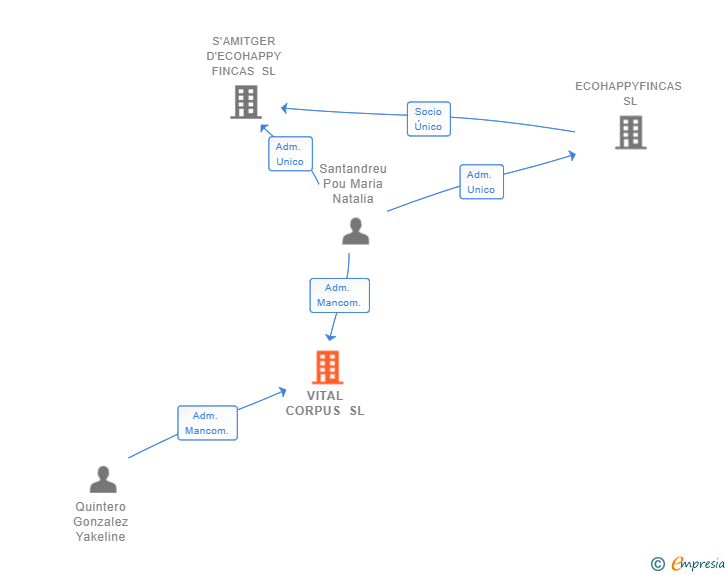 Vinculaciones societarias de VITAL CORPUS SL
