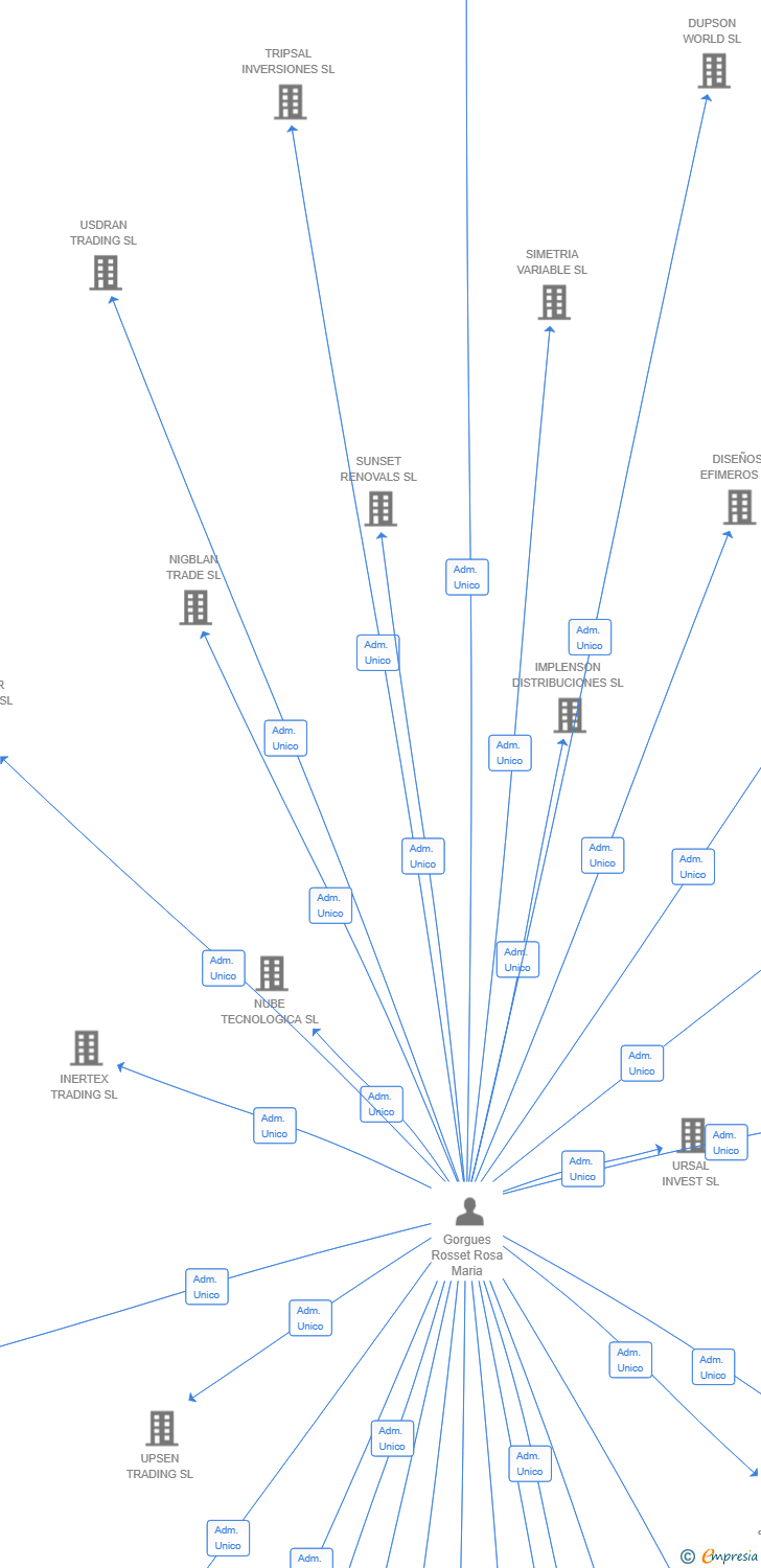 Vinculaciones societarias de ASPRAY INVEST SL