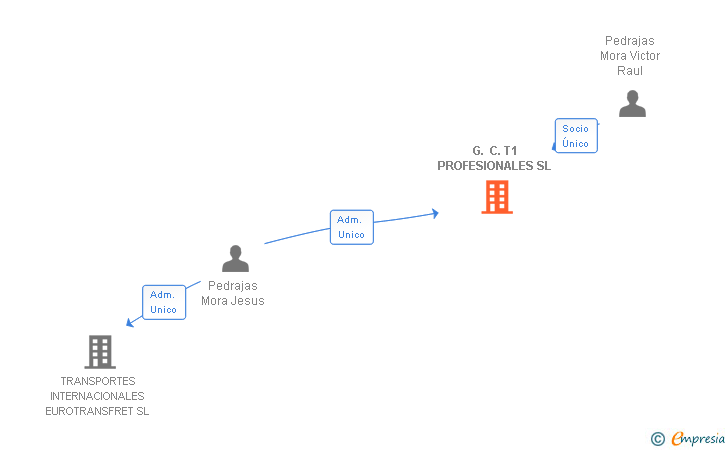 Vinculaciones societarias de G. C. T1 PROFESIONALES SL