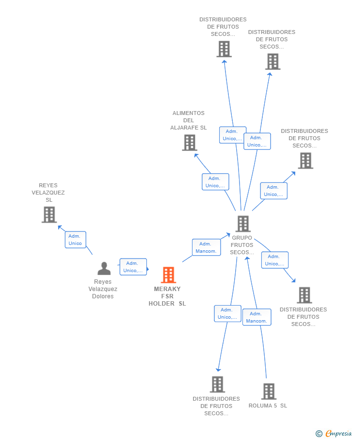 Vinculaciones societarias de MERAKY FSR HOLDER SL