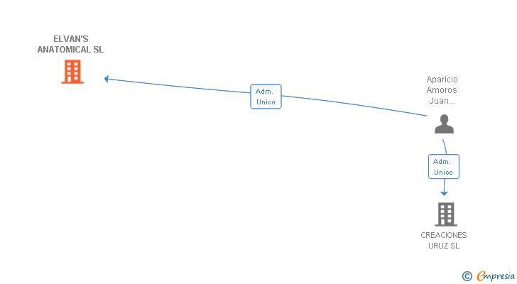Vinculaciones societarias de ELVAN'S ANATOMICAL SL