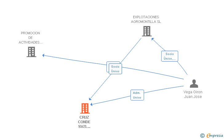 Vinculaciones societarias de CRUZ CONDE SVZL CONSULTING SL