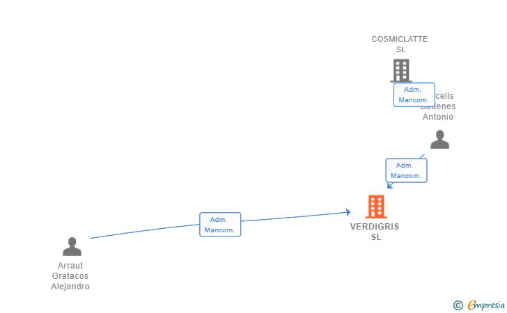 Vinculaciones societarias de VERDIGRIS SL