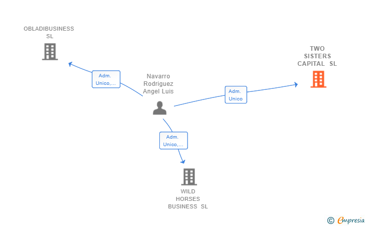 Vinculaciones societarias de TWO SISTERS CAPITAL SL