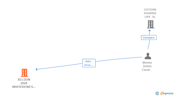 Vinculaciones societarias de SELDON 2020 INVERSIONES SL