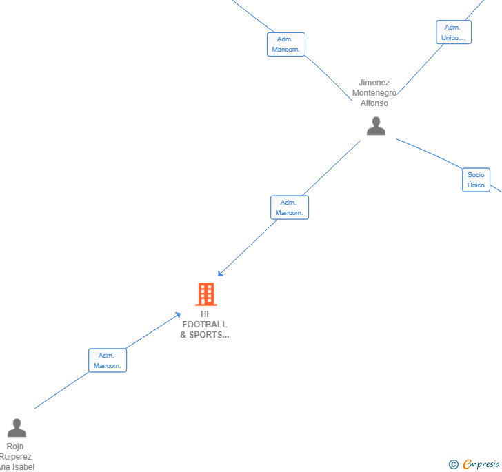Vinculaciones societarias de HI FOOTBALL & SPORTS LEADERSHIP SL