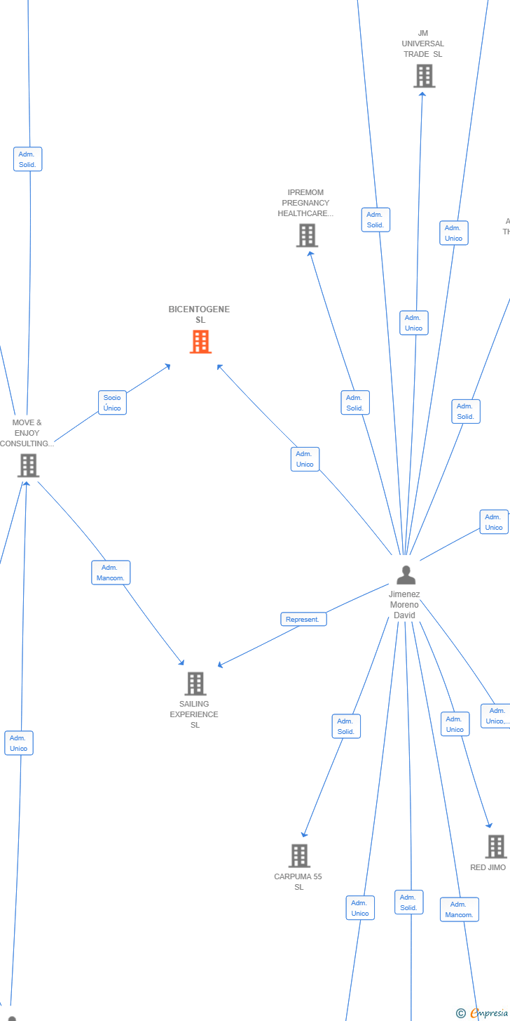 Vinculaciones societarias de BICENTOGENE SL
