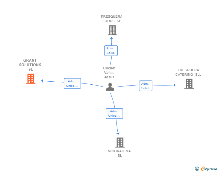 Vinculaciones societarias de GRANT SOLUTIONS SL