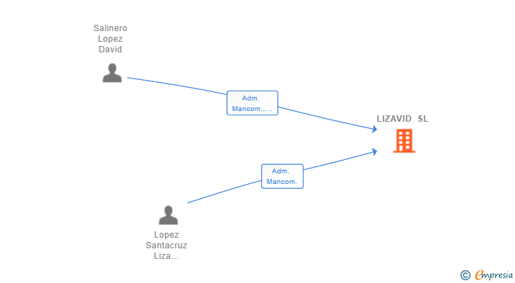 Vinculaciones societarias de LIZAVID SL