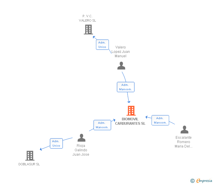 Vinculaciones societarias de BIOMOVIL CARBURANTES SL