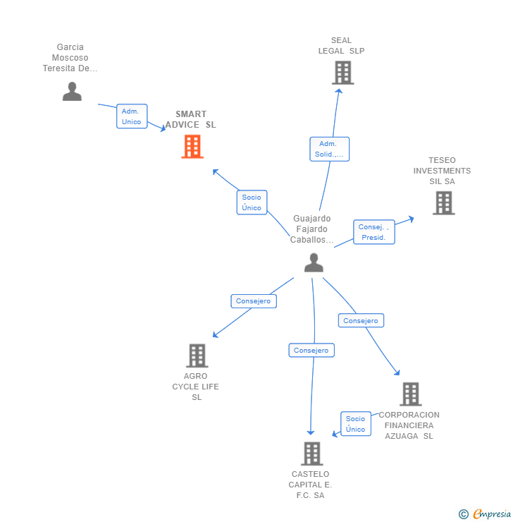 Vinculaciones societarias de SMART ADVICE SL