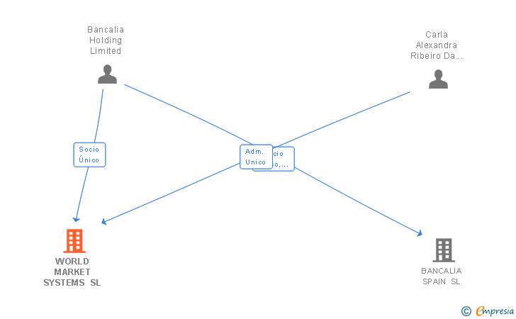 Vinculaciones societarias de WORLD MARKET SYSTEMS SL