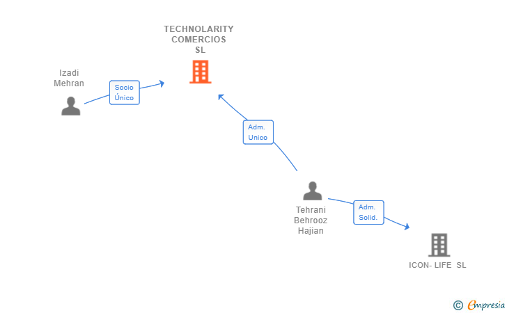 Vinculaciones societarias de TECHNOLARITY COMERCIOS SL