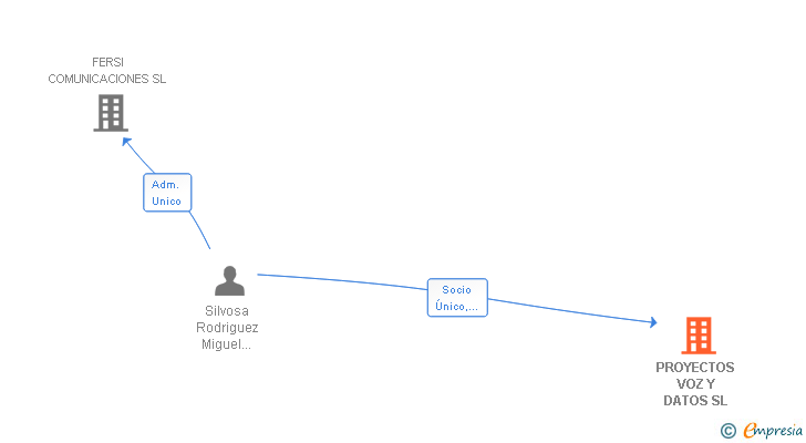 Vinculaciones societarias de PROYECTOS VOZ Y DATOS SL