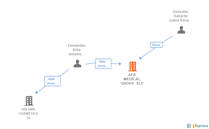 Vinculaciones societarias de AFB MEDICAL GROUP SLP