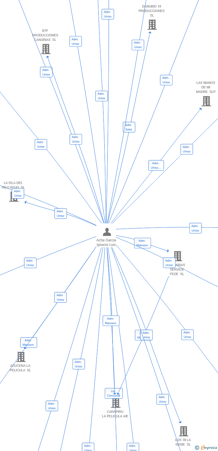 Vinculaciones societarias de RADICALES LA PELICULA SL