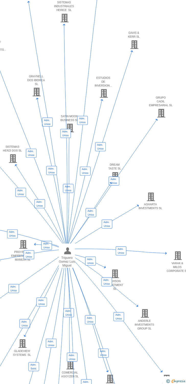 Vinculaciones societarias de PLAY DEVELOPMENT GROUP HOLDING SL