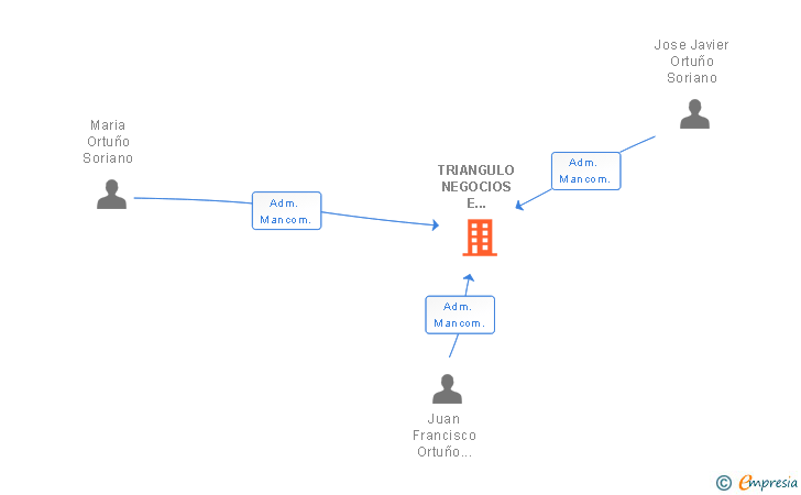 Vinculaciones societarias de TRIANGULO NEGOCIOS E INVERSIONES SL