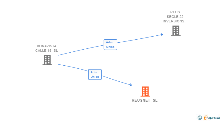 Vinculaciones societarias de REUSNET SL