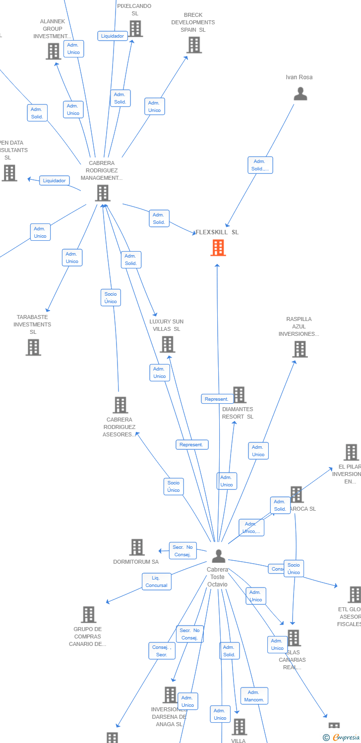 Vinculaciones societarias de FLEXSKILL SL