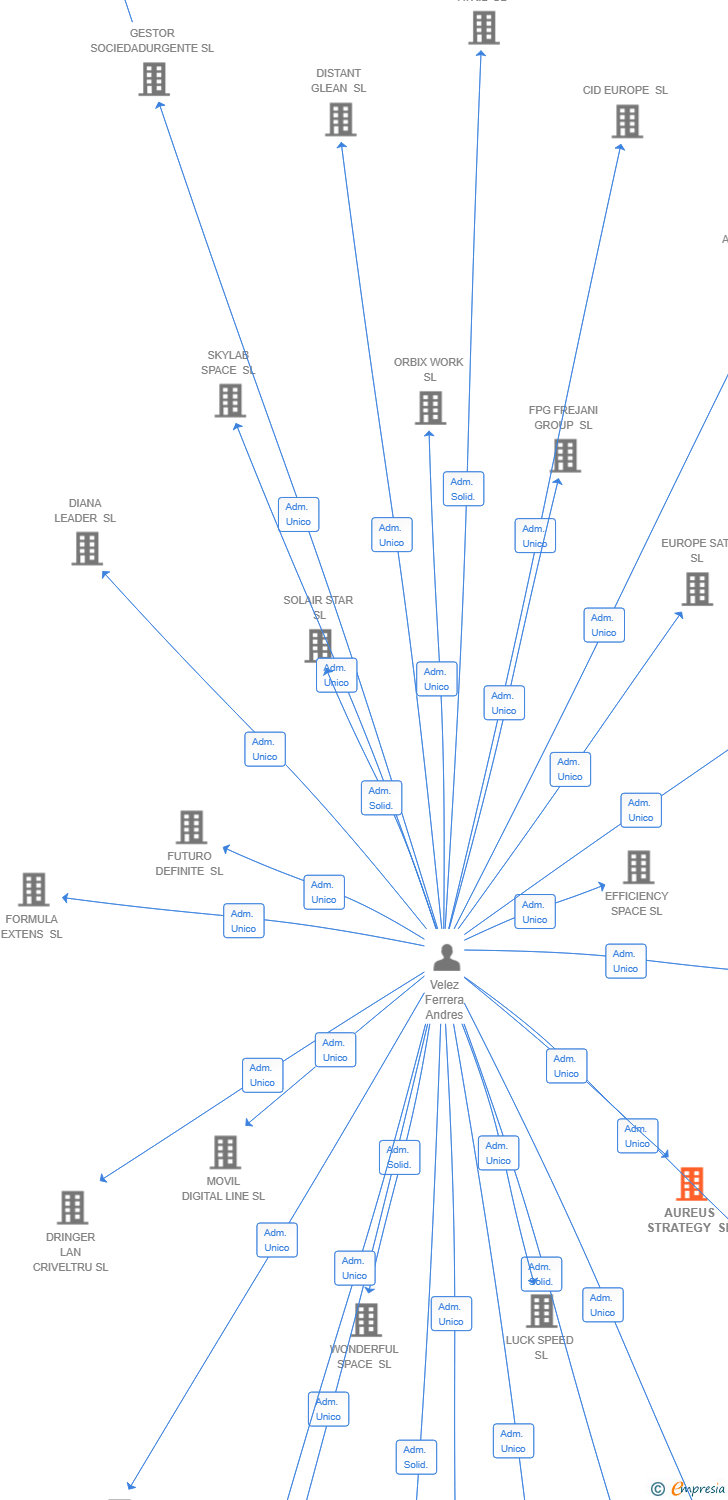 Vinculaciones societarias de AUREUS STRATEGY SL