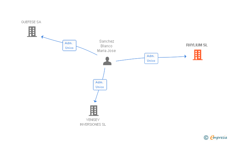 Vinculaciones societarias de RHYLIUM SL