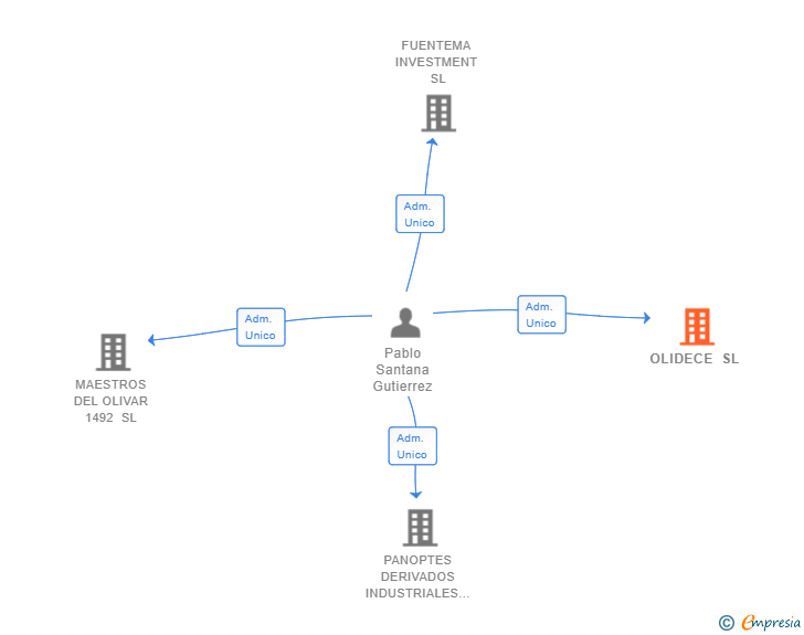 Vinculaciones societarias de OLIDECE SL