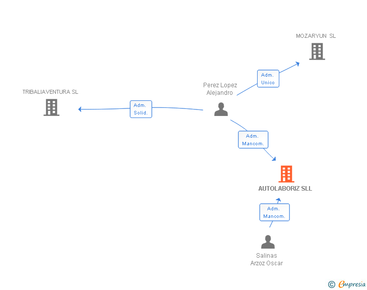 Vinculaciones societarias de AUTOLABORIZ SLL