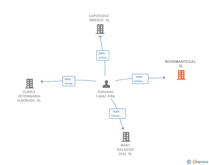 Vinculaciones societarias de NOVAMANTEGAL SL