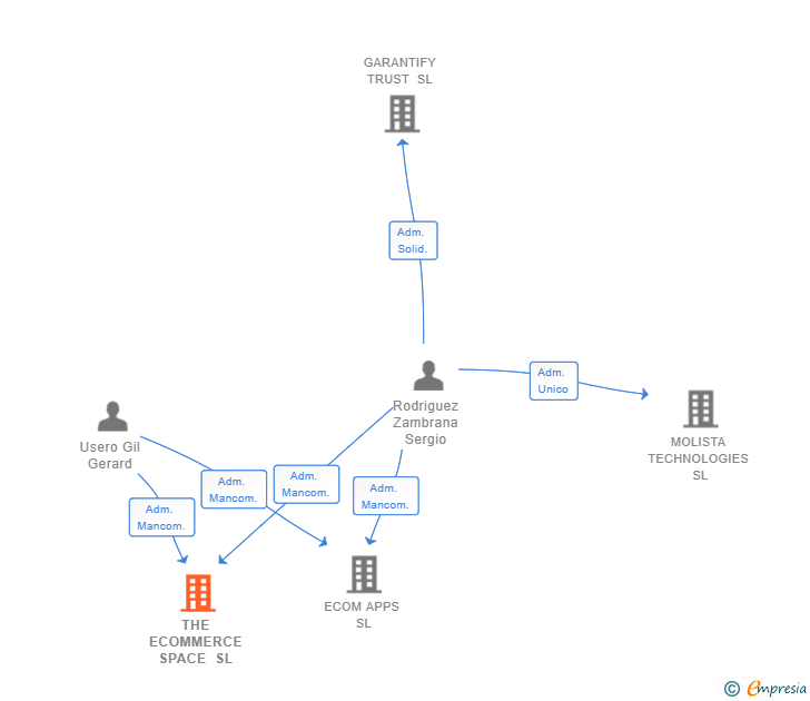 Vinculaciones societarias de THE ECOMMERCE SPACE SL