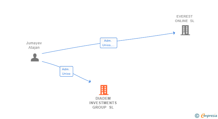 Vinculaciones societarias de DIADEM INVESTMENTS GROUP SL
