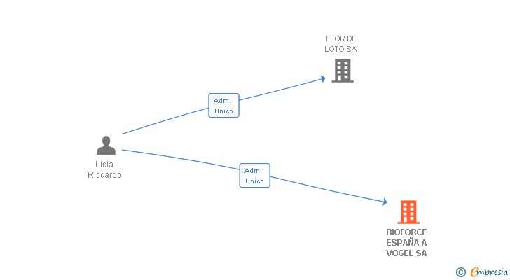 Vinculaciones societarias de BIOFORCE ESPAÑA A VOGEL SA