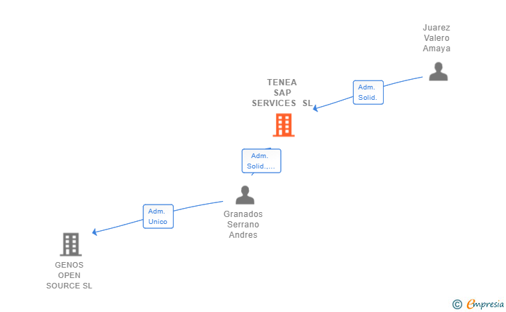 Vinculaciones societarias de TENEA SAP SERVICES SL