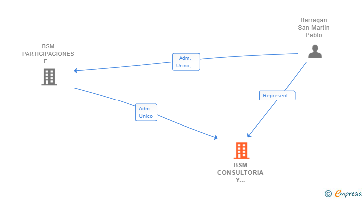 Vinculaciones societarias de BSM CONSULTORIA Y SERVICIOS SL