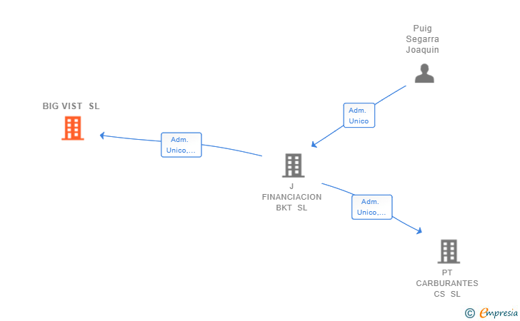 Vinculaciones societarias de BIG VIST SL