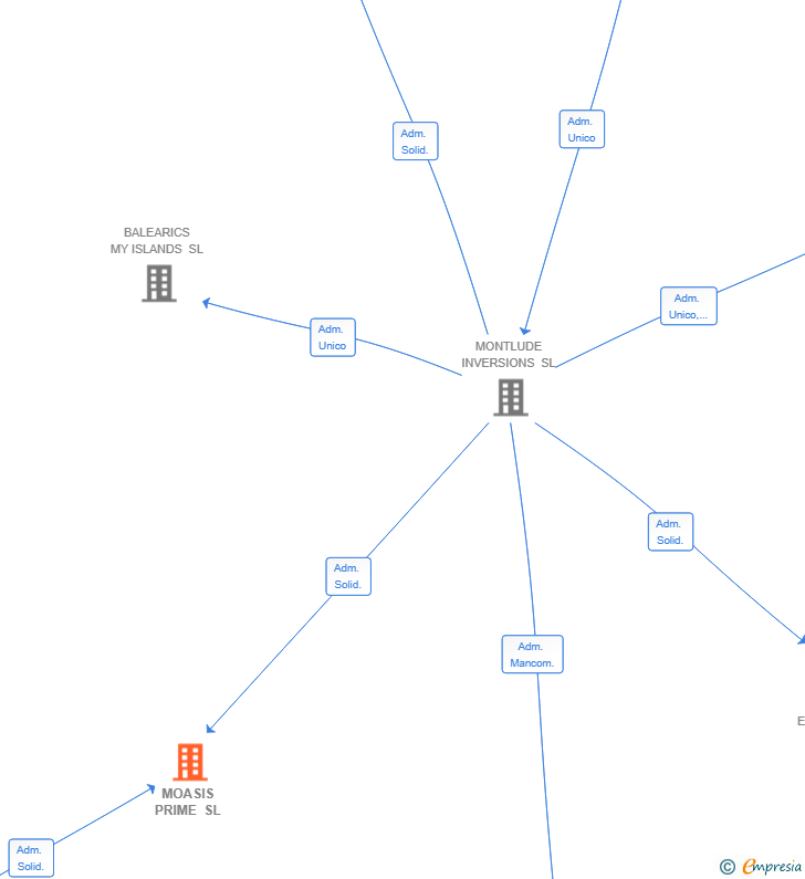 Vinculaciones societarias de MOASIS PRIME SL
