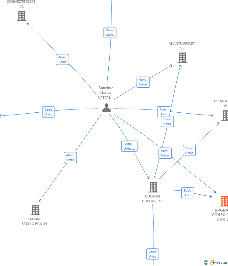 Vinculaciones societarias de UPGRADE CONSULTING 2024 SL