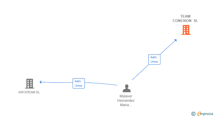 Vinculaciones societarias de TEAM CONEXION SL