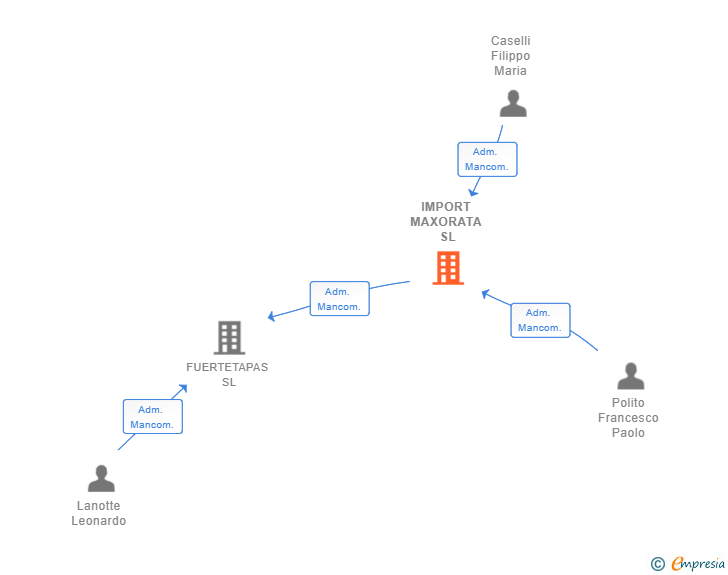 Vinculaciones societarias de IMPORT MAXORATA SL