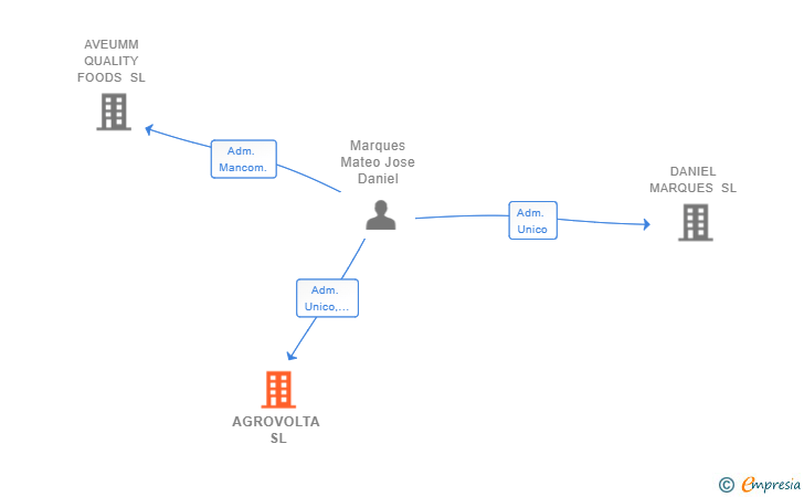 Vinculaciones societarias de AGROVOLTA SL