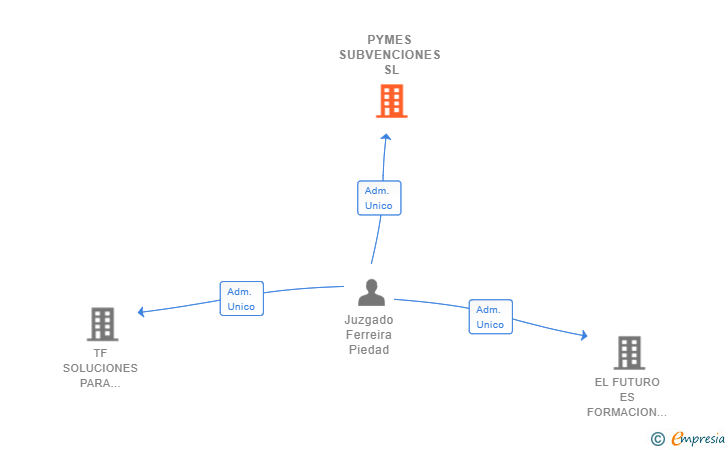 Vinculaciones societarias de PYMES SUBVENCIONES SL