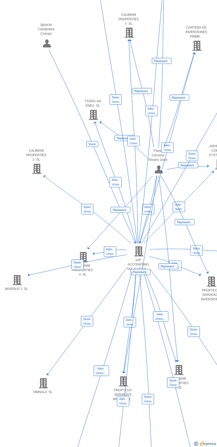 Vinculaciones societarias de TILSIM INVESTMENTS SL