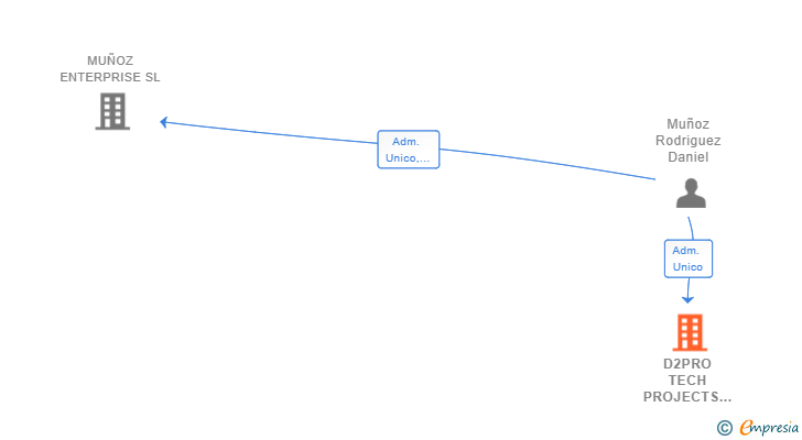 Vinculaciones societarias de D2PRO TECH PROJECTS SL